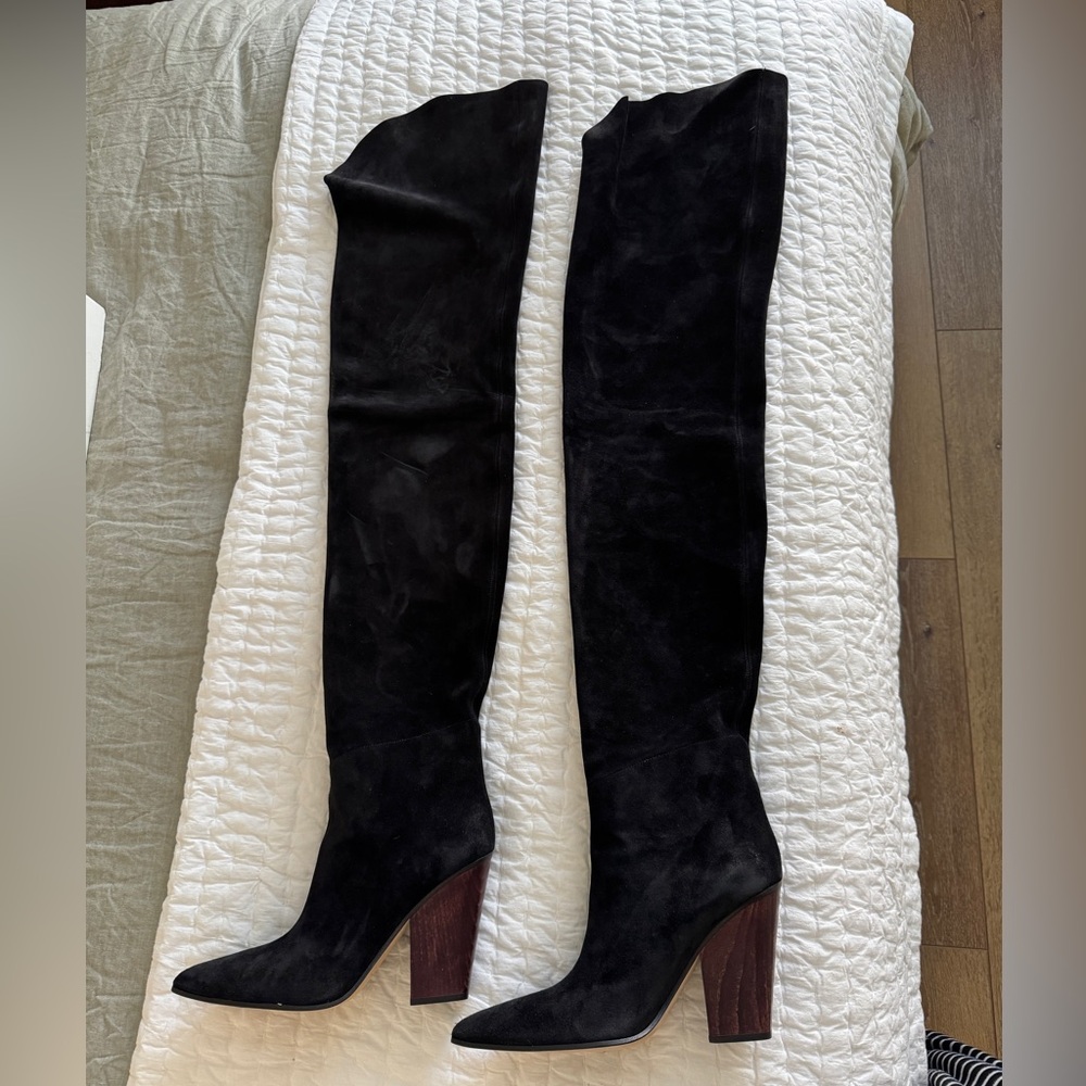Magda Butrym Black Over the Knee Boots